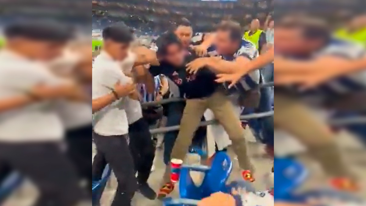 VIDEO ¡Se dieron con todo!, captan riña tras el partido de Monterrey e Inter Miami