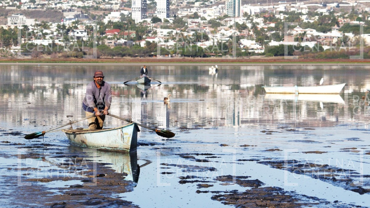 Sufren 26 familias de pescadores por sequía en presa de El Palote y Municipio las apoya