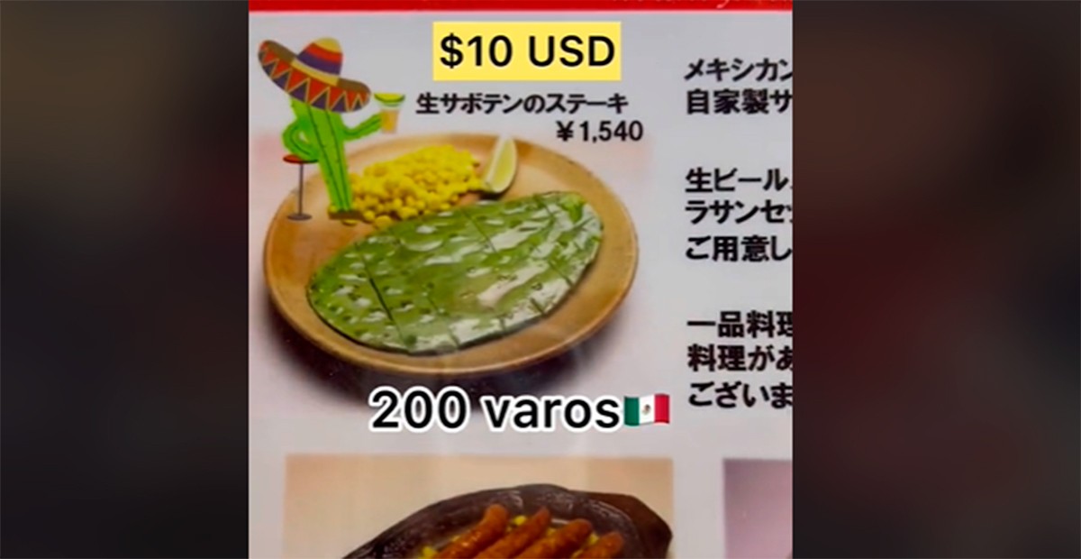 VIDEO Nopal asado se vuelve un lujo en Japón: lo venden en más de 200 pesos la pieza
