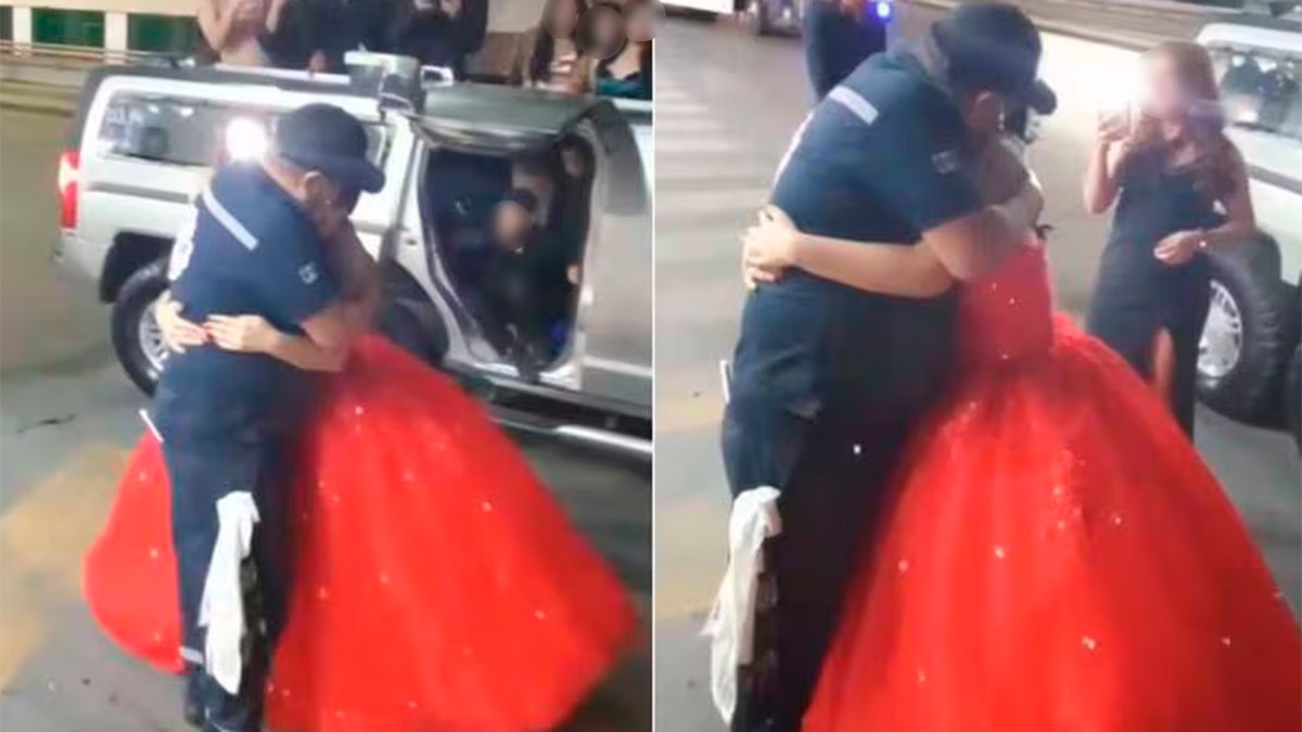 VIDEO Papá tuvo que trabajar el día de los XV años de su hija y ella hizo esto