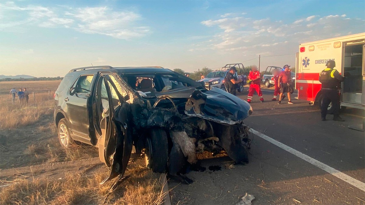 Fallece una familia de siete personas en un choque en la carretera San Felipe – Silao