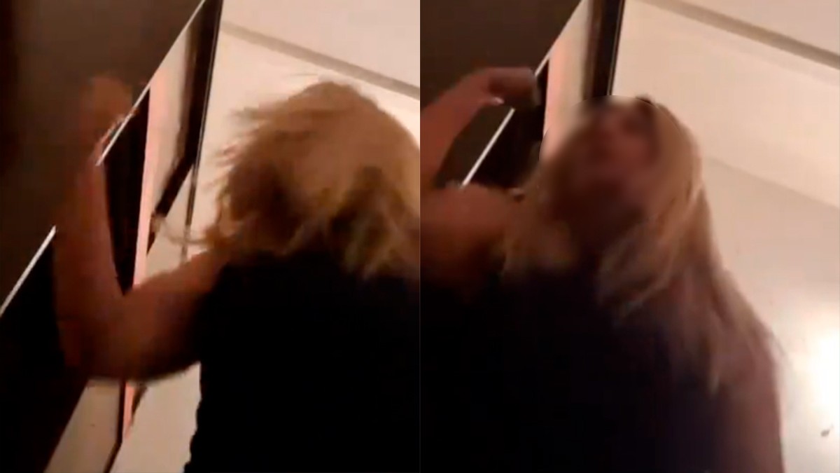 VIDEO Mujer se golpea a ella misma para culpar a su excuñado de agresión