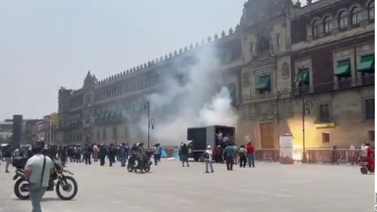 Atacan Palacio Nacional; hieren a 26 policías