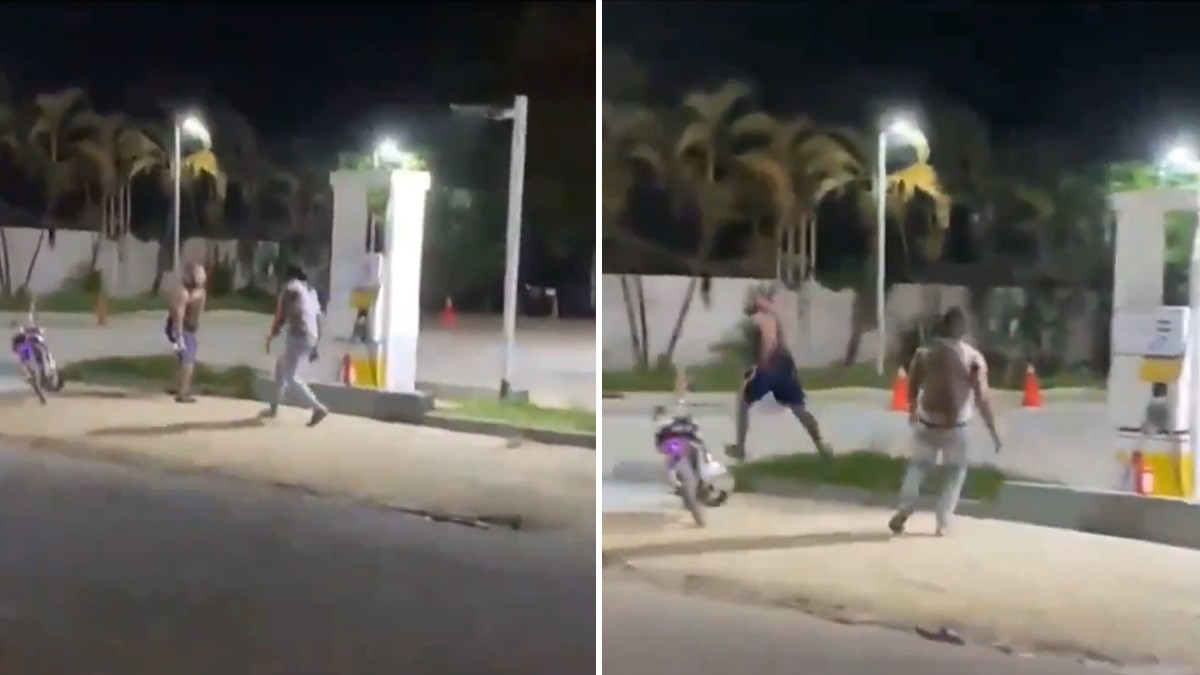 VIDEO Captan a hombres peleando a machetazos por una mujer; uno pierde una mano
