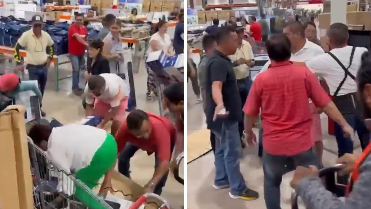 VIDEO Ya no son pasteles o roscas, se arma campal en Costco de Celaya, ¡por un ventilador!
