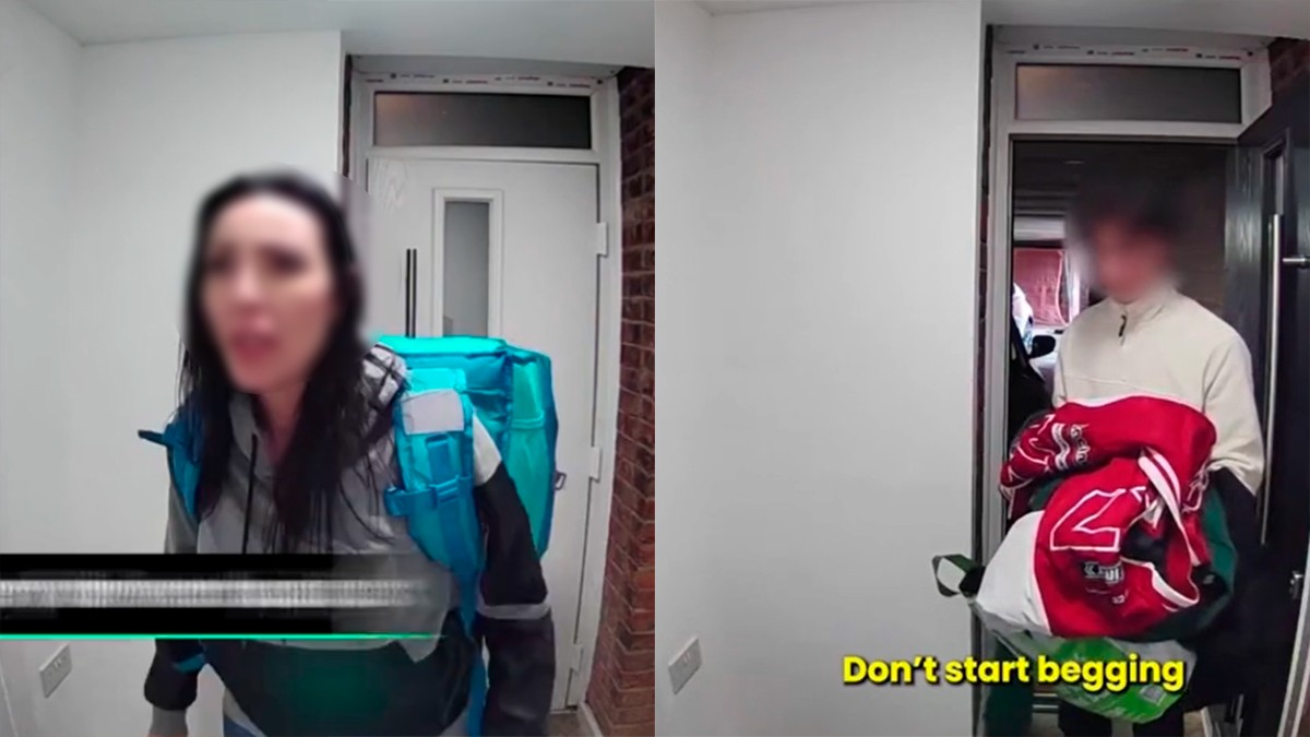 VIDEO Repartidora descubre infidelidad de su esposo al llevar un pedido a la amante