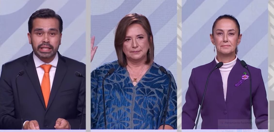 Tercer debate presidencial entre Sheinbaum, Maynez y Xóchitl Gálvez