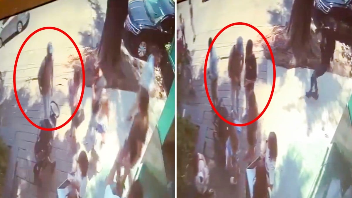 VIDEO Captan cuando grupo armado 'levanta' a un hombre saliendo de un restaurante