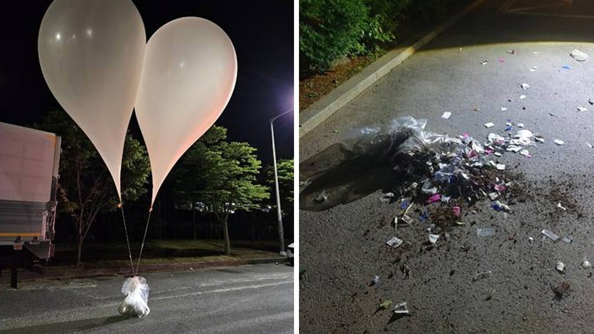Emprende Corea del Norte 'guerra sucia' contra el Sur: lanzan globos llenos de excremento