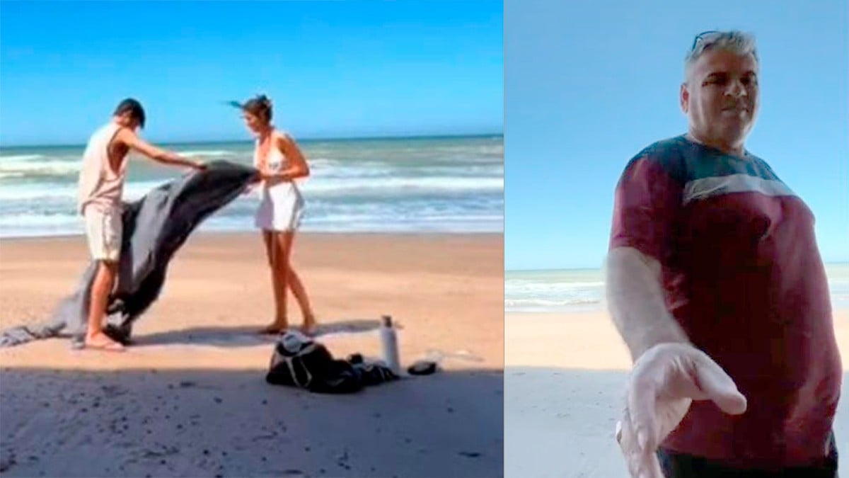 VIDEO Jóvenes transmitían en la playa, un hombre robó su celular y sin saber grabó todo