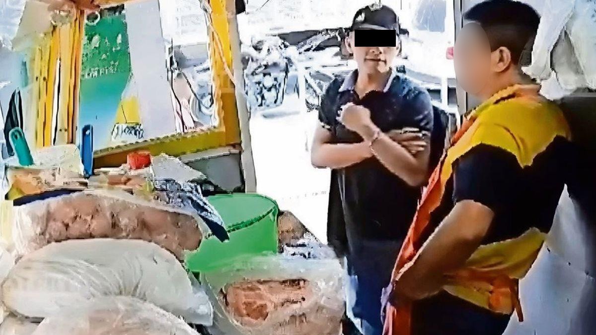 VIDEO Graban a extorsionador mientras exige cuota a vendedor de tortas