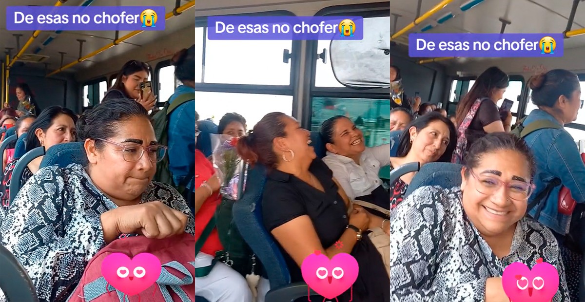 VIDEO ¡De esas no chofer!, captan a mujeres en el camión cantando a todo pulmón
