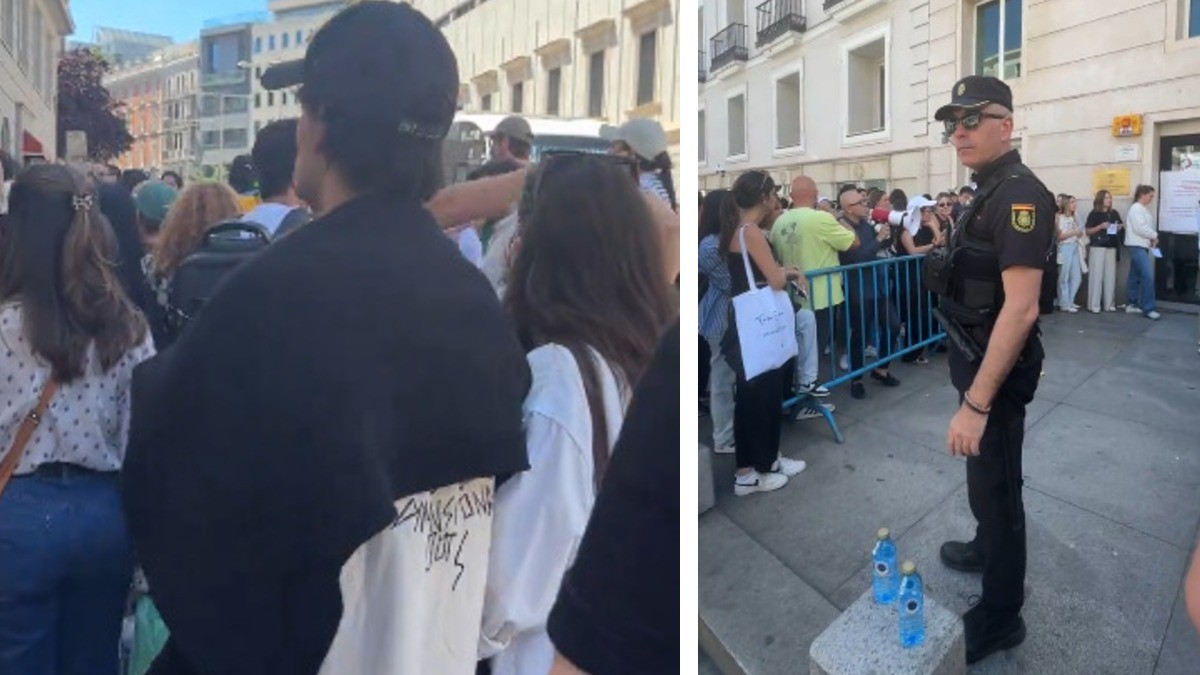 VIDEO A dos horas de cierre de casillas, mexicanos protestan en Madrid; no han votado