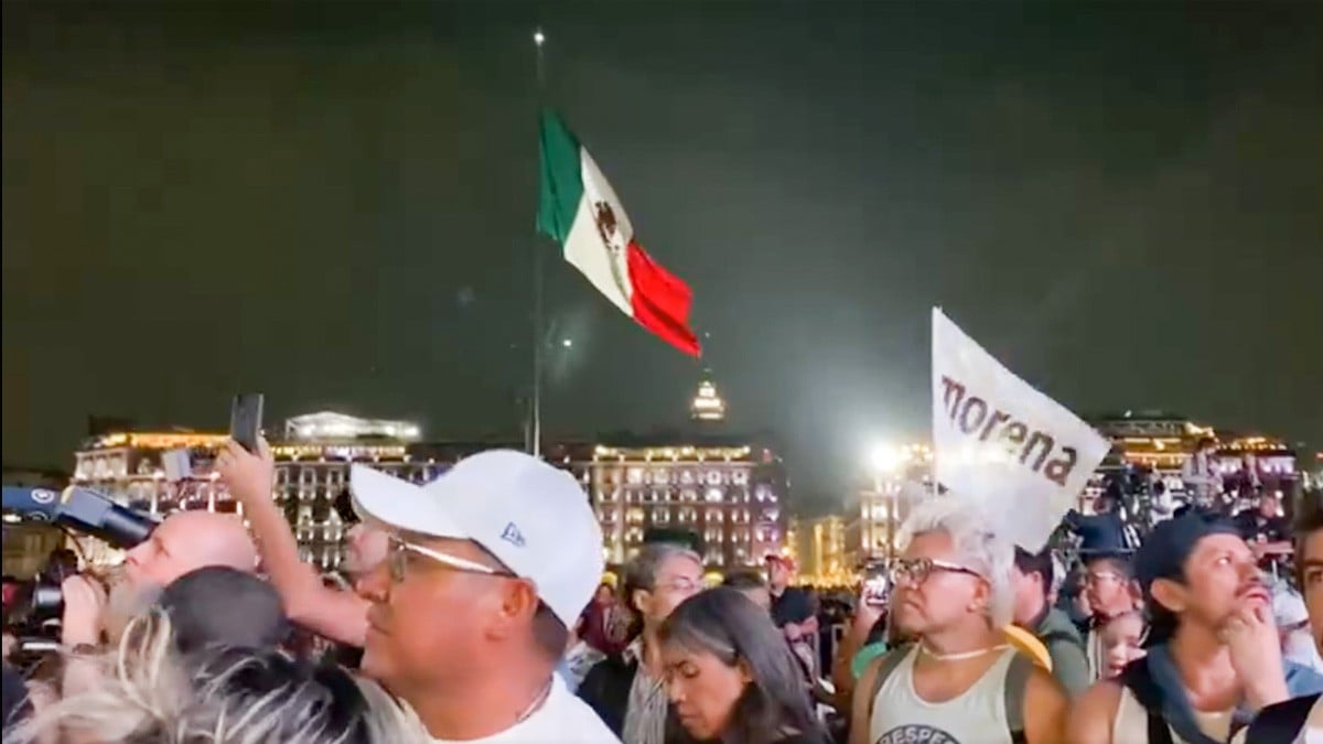 La dan por ganadora: simpatizantes de Sheinbaum inician festejos en el Zócalo de la CDMX