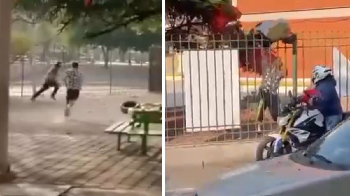 VIDEOS Encapuchados intentan quemar casilla y conductor frustra la fuga al chocarlos