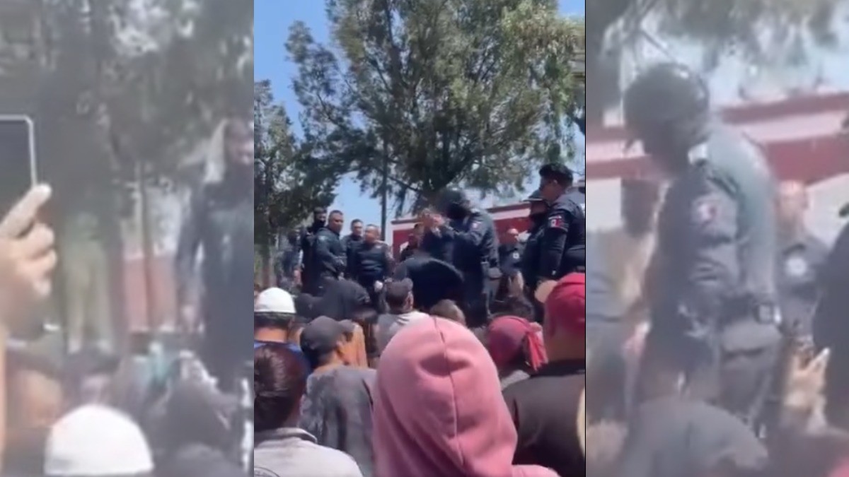 VIDEO Pobladores desnudan y golpean a presuntos delincuentes, después los exhiben en el Centro