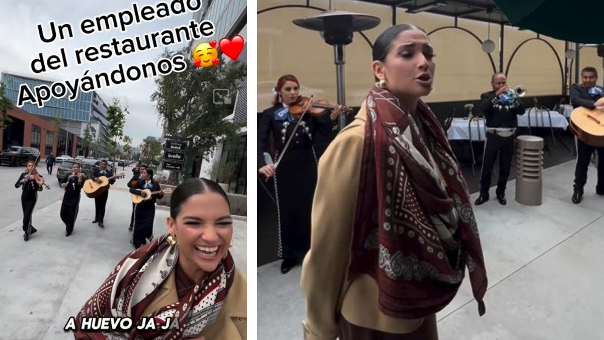 Natalia Jiménez lleva mariachis afuera de restaurante que la discriminó por hablar español