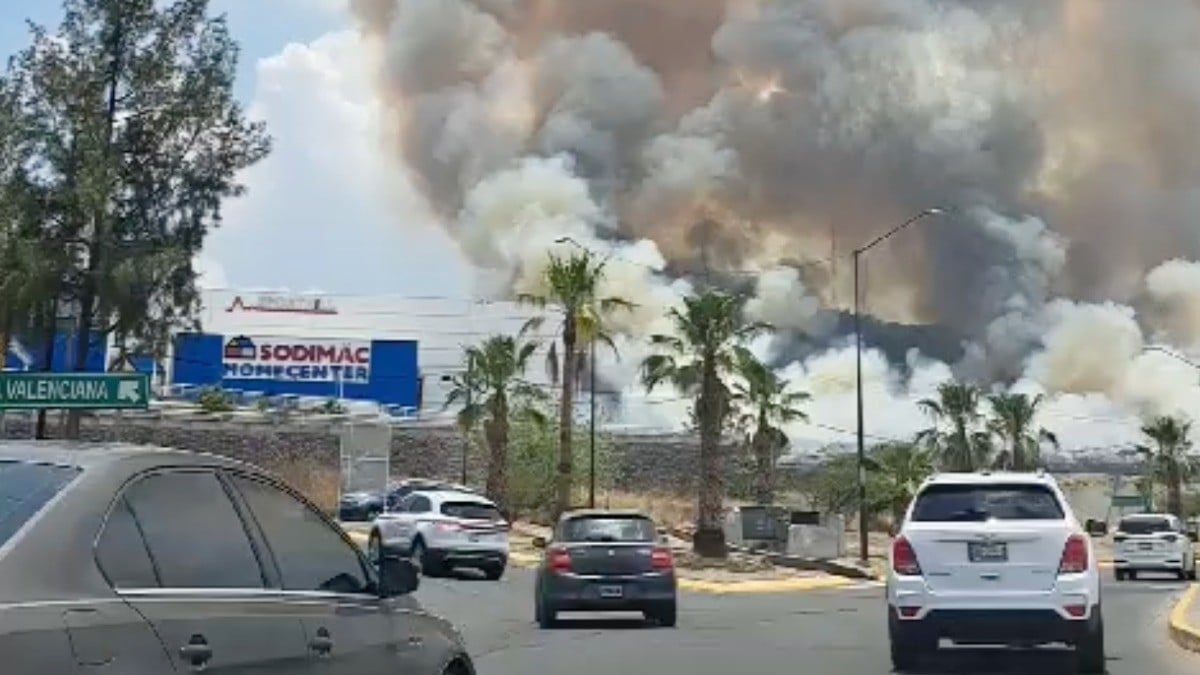 VIDEO Se registra gran incendio en Cerro Gordo