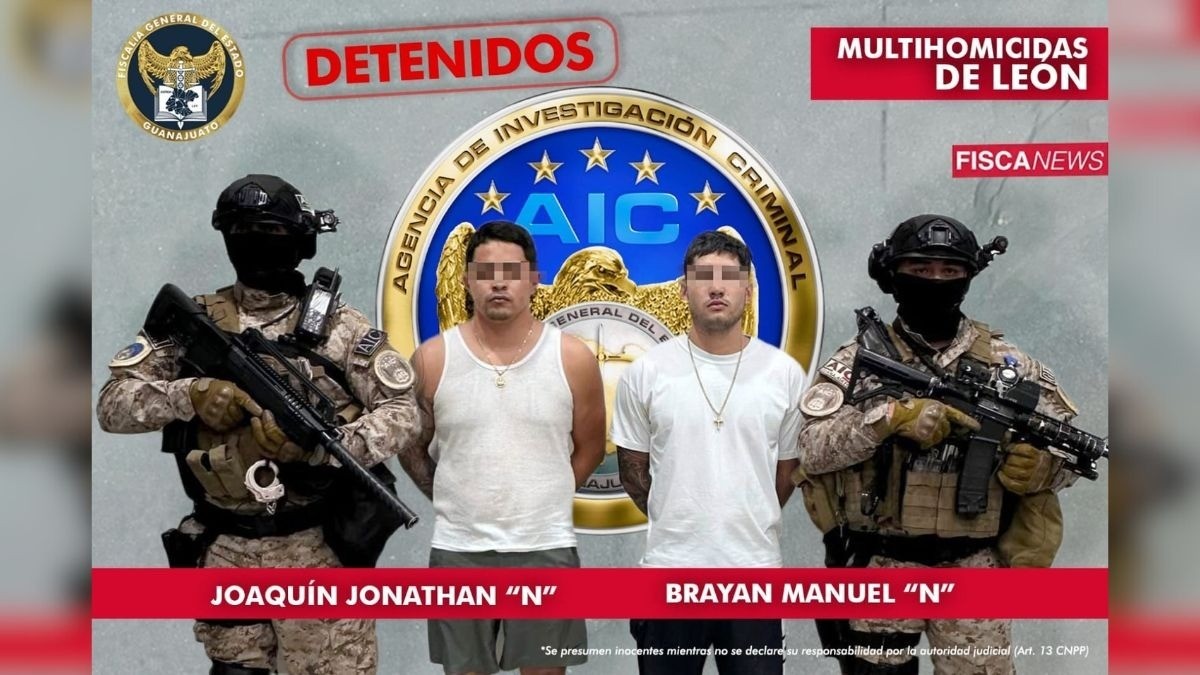 Detienen a Joaquín Jonathan y Brayan Manuel; habrían participado en la masacre en León