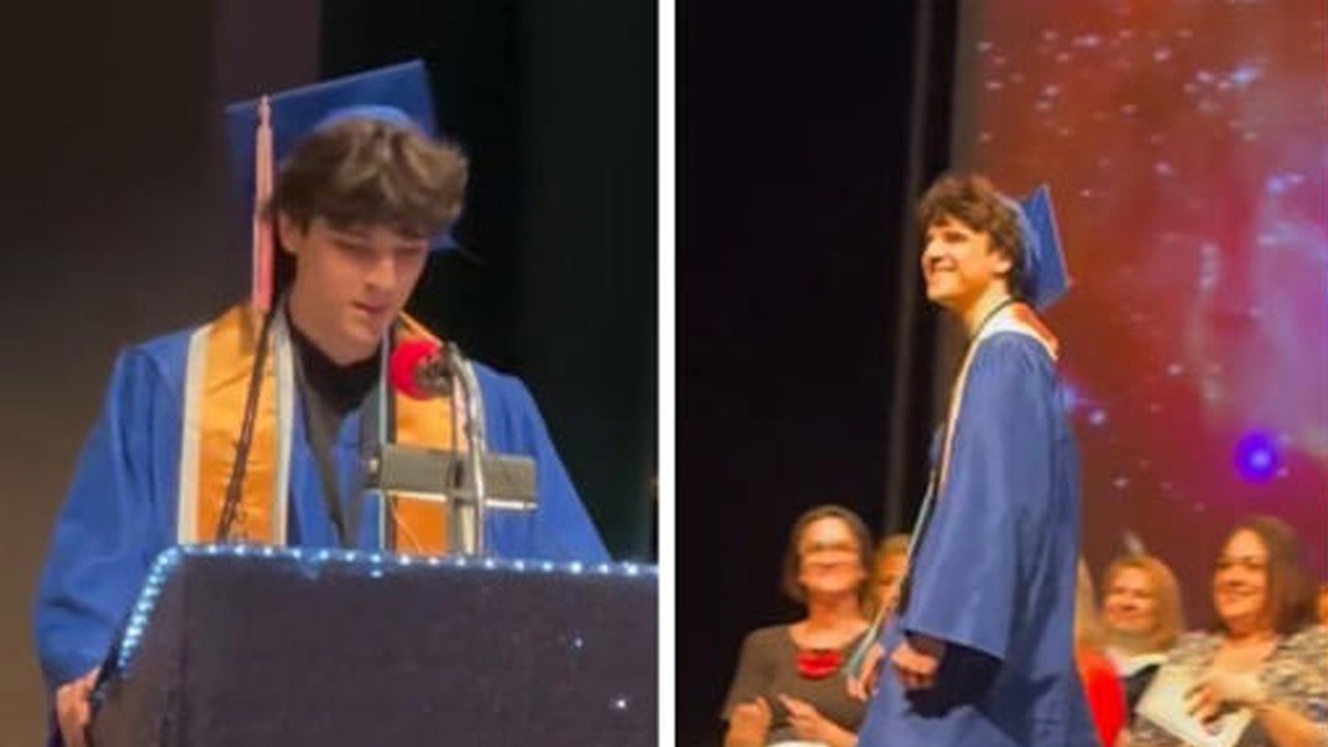 VIDEO “Mi padre murió ayer”, el emotivo discurso de un joven en su graduación