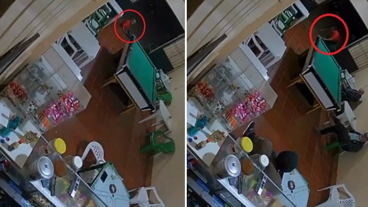 VIDEO Militar retirado se cae y dispara a sus amigos porque no lo ayudaron a levantarse