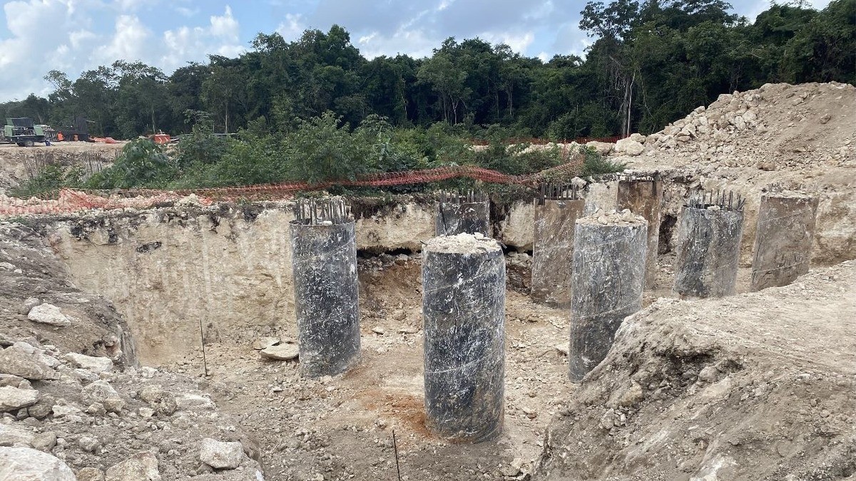 Colapsa estructura de Tren Maya