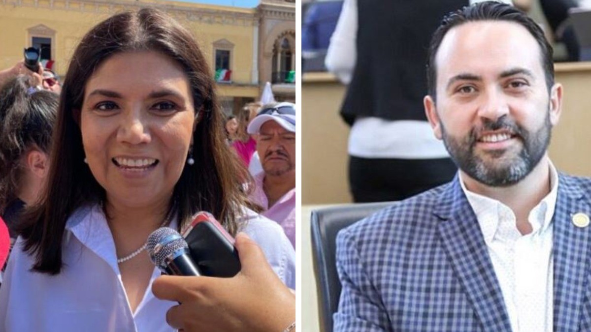 Pilar Ortega y Aldo Márquez levantan la mano para dirigir al PAN