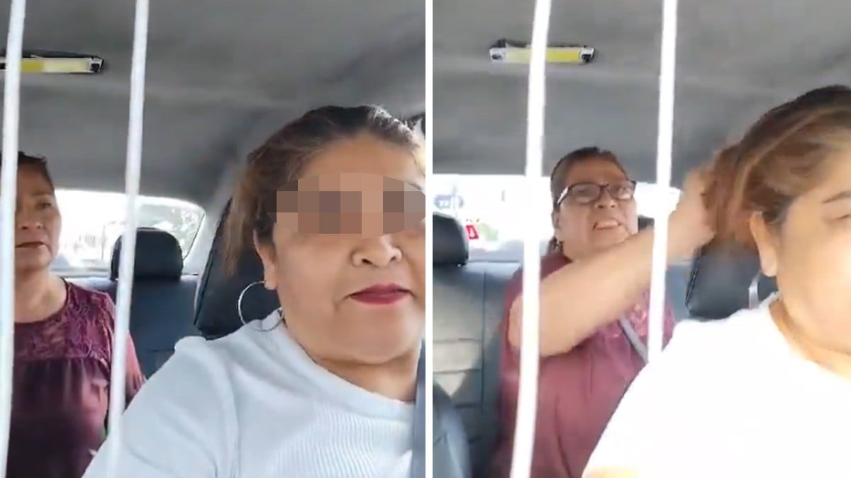 VIDEO Graban cómo pasajera da jalones de cabello a una mujer taxista por esta razón