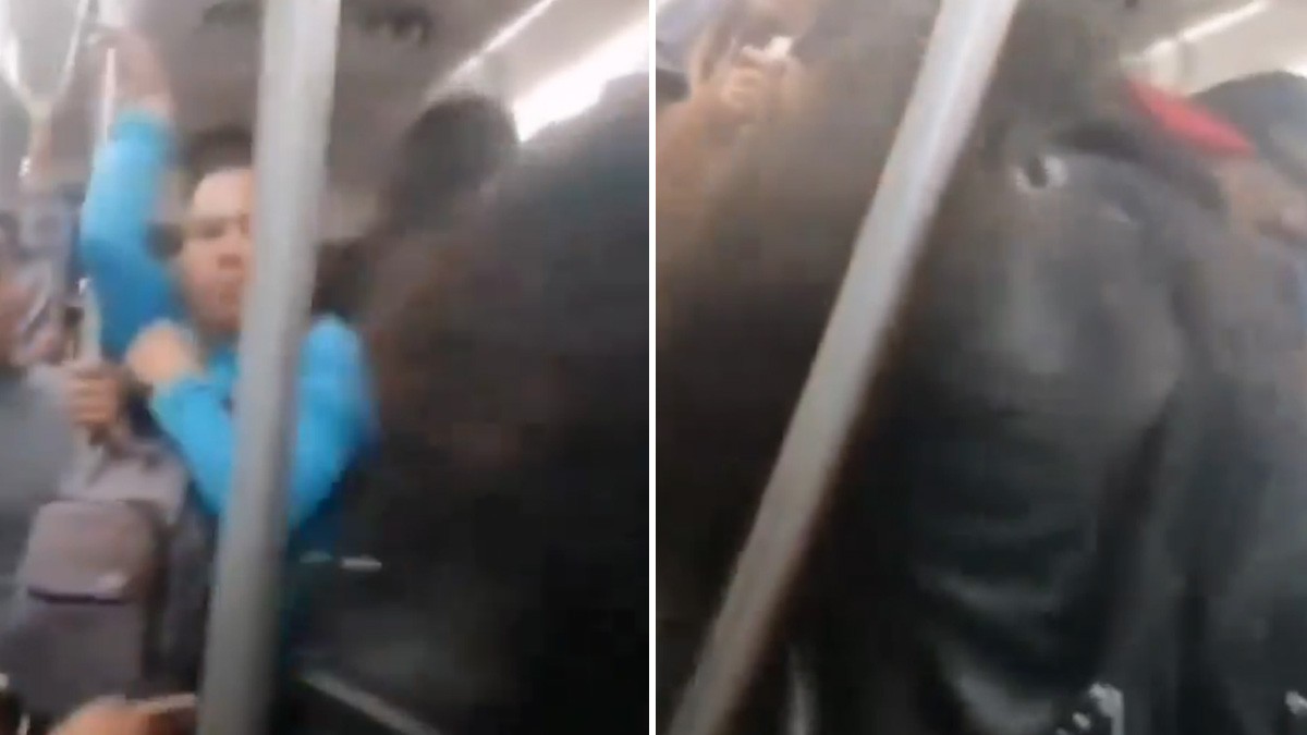 VIDEO Mujeres pelean con todo por un asiento en el transporte público y se hacen virales