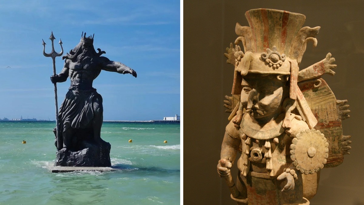 Se organizan en Yucatán para destruir estatua de Poseidón y ofrendarla al dios maya Chaac