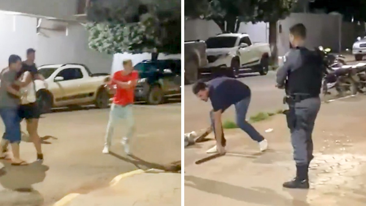 VIDEO Joven forcejea con policía y le roba la macana, pero oficial le dispara y lo mata