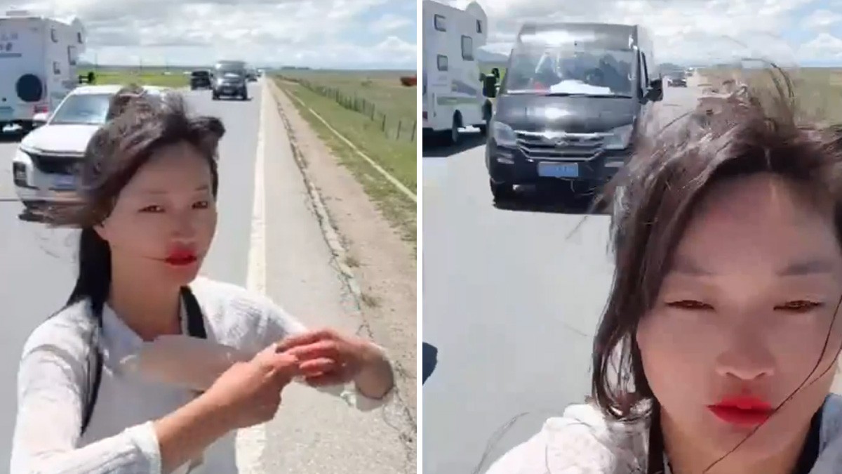 VIDEO Así atropellaron a influencer mientras hacía transmisión en vivo en la carretera