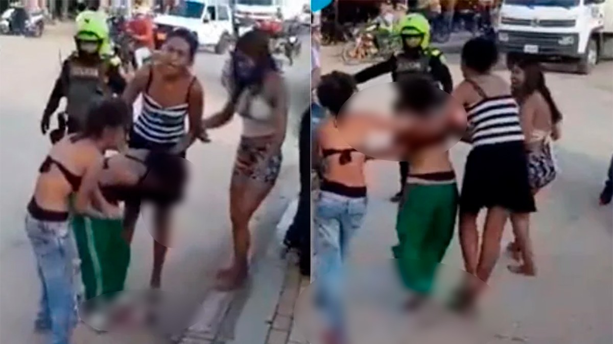 VIDEO Pelea entre dos mujeres termina con un machete clavado en la cabeza de una de ellas