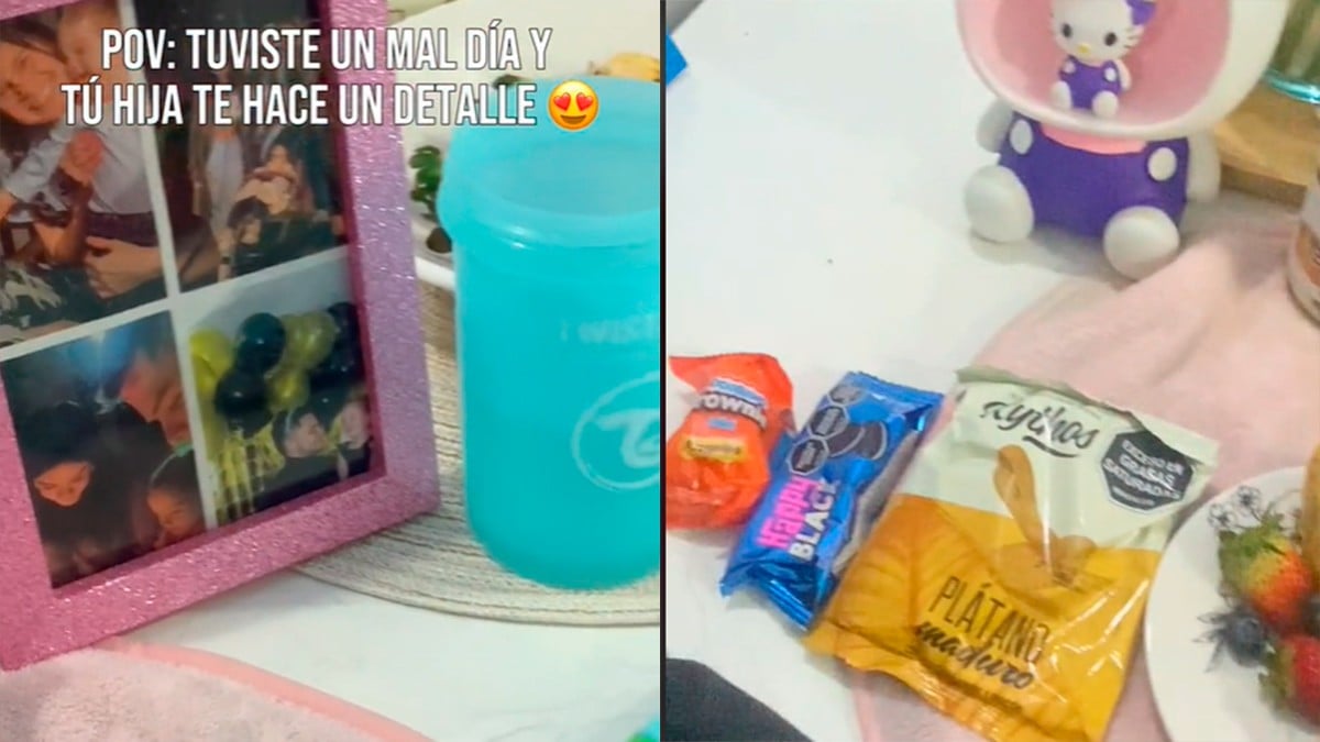 VIDEO De envidia, este hombre tuvo un mal día pero su hija tuvo este bello detalle con él