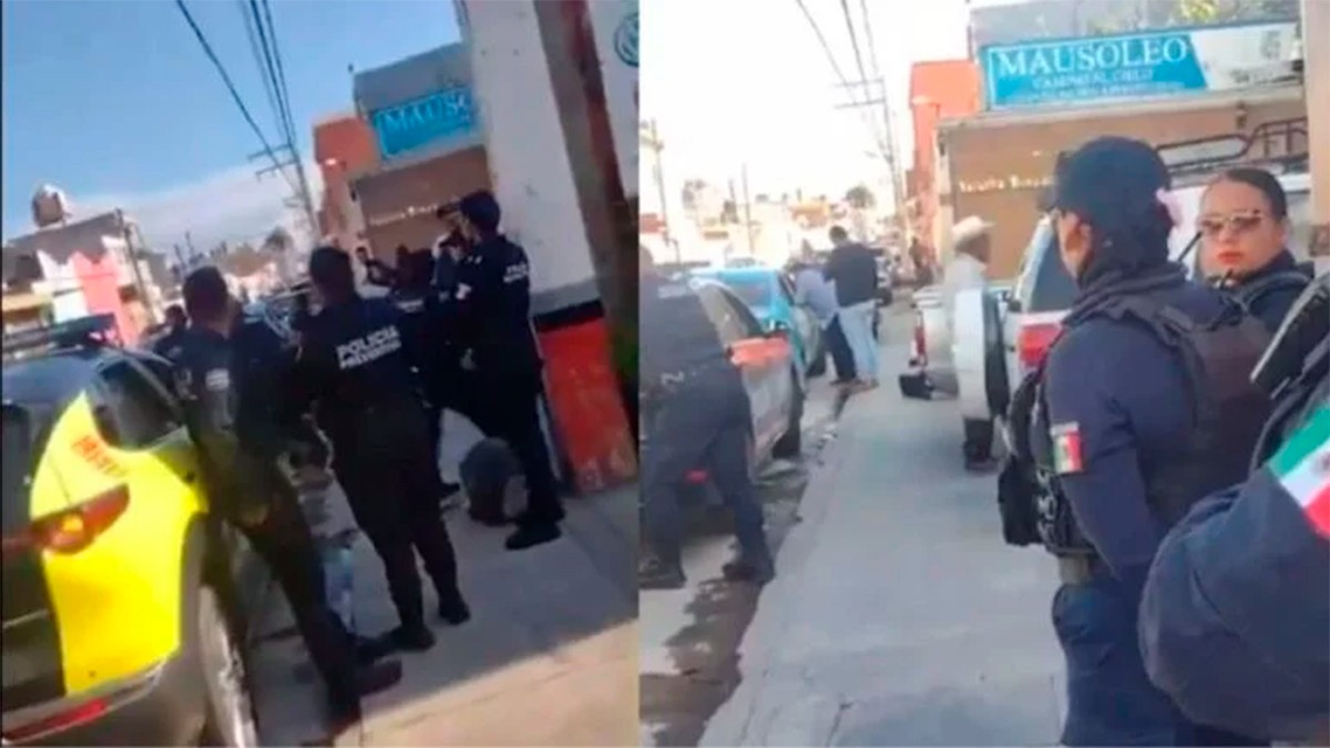 VIDEO Arman zafarrancho, en funeral de taxista se conocen la exesposa, esposa y novia