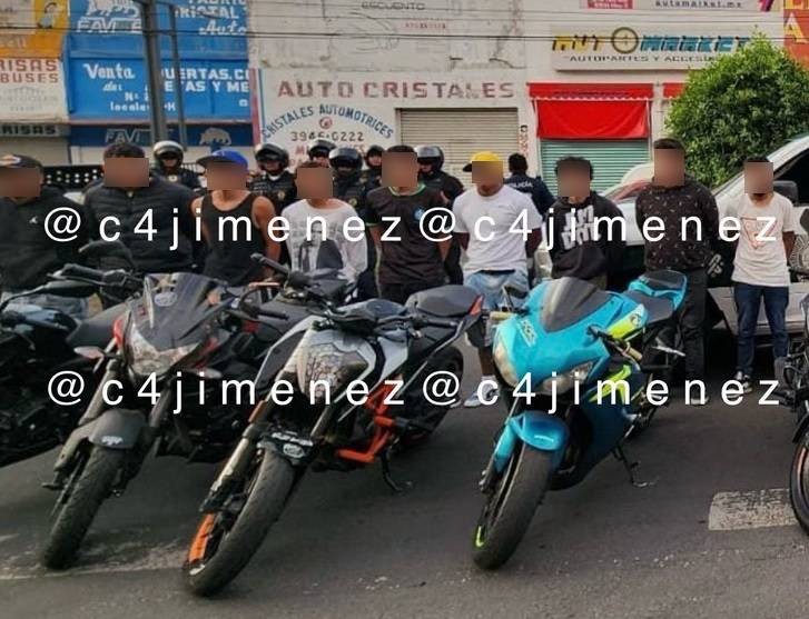 VIDEO: Captan a 'bikers' al lanzar polvo extintor a automovilistas; caen 20