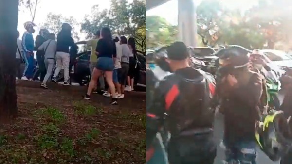 VIDEO “¡Traemos niños!” Motociclistas agreden a familia tras conflicto vial y luego huyen
