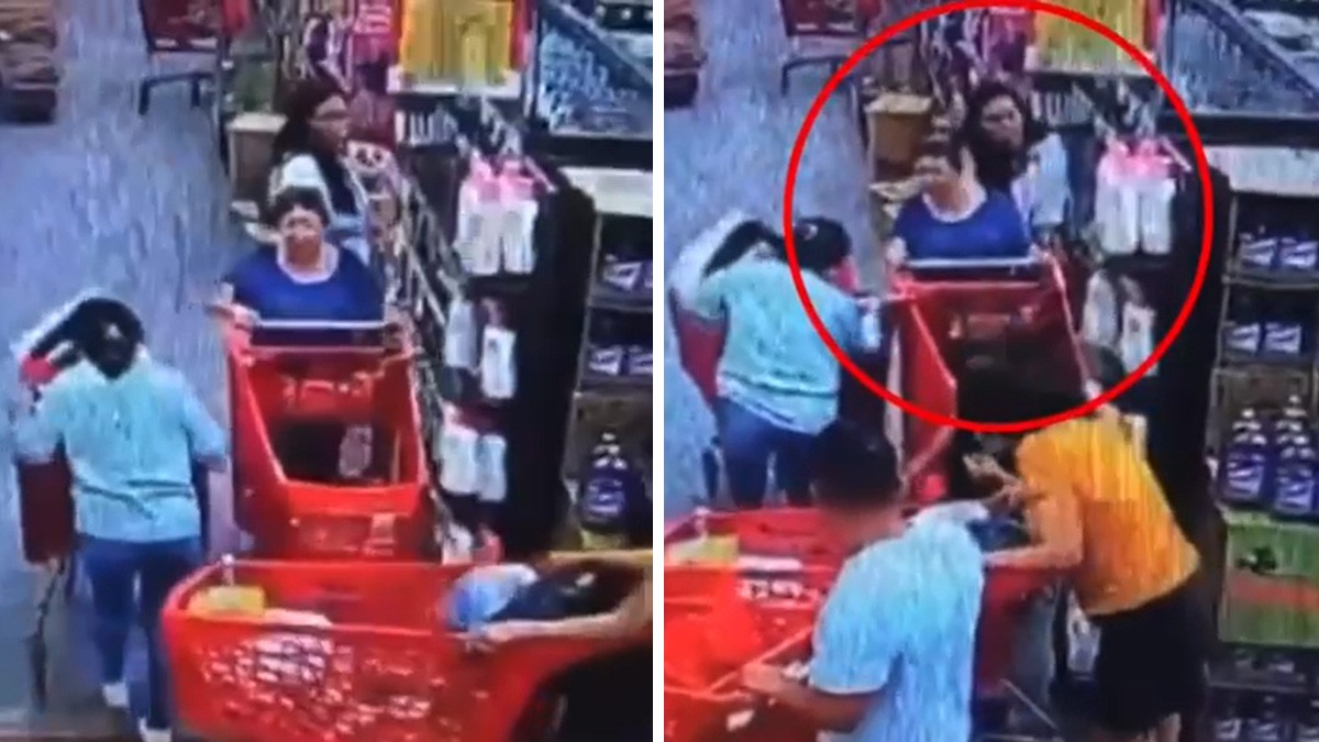 VIDEO Graban otro robo a una señora en el súper, ¡toma tus precauciones!