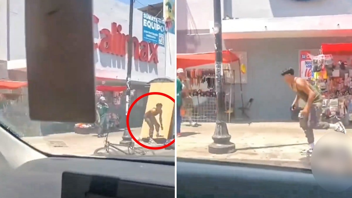 VIDEO ¡No le tuvo piedad! Ladrón roba teléfono y cartera a un hombre herido de bala