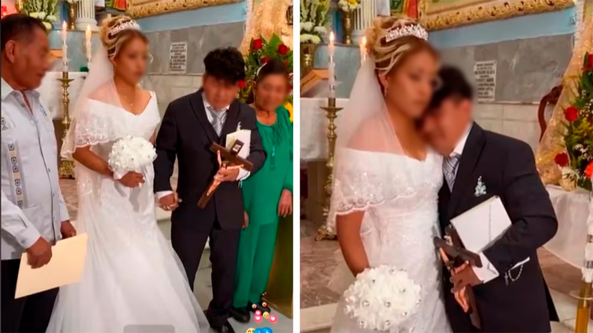 VIDEO Novio llega ‘amanecido’ de la despedida de soltero a su boda, la novia estaba furiosa