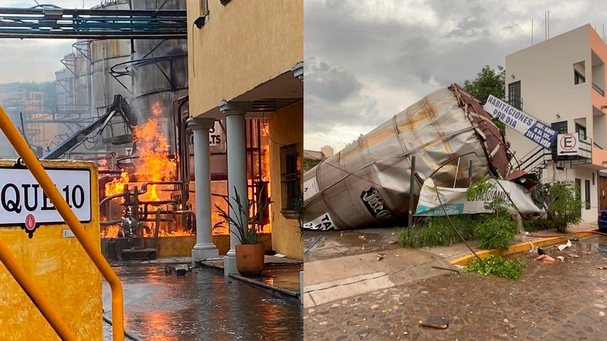 VIDEO Captan momento justo de una explosión en tequilera de José Cuervo, mueren cinco