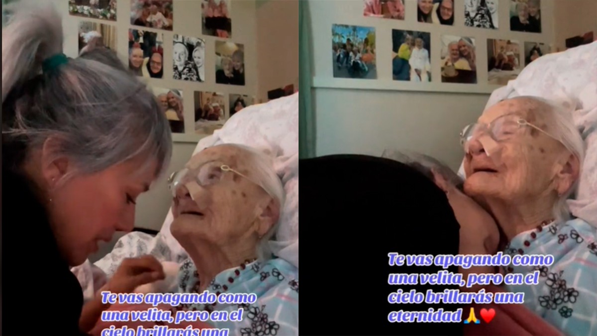 VIDEO  “¿Quién es la viejita más hermosa?” Mujer cuida a su mami hasta el final