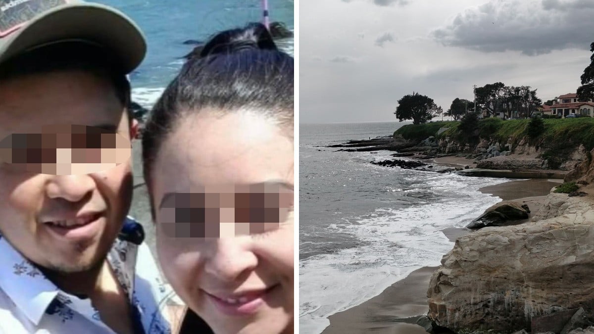 Pareja tomaba fotos del mar cuando una ola los arrastró y murieron, ella estaba embarazada