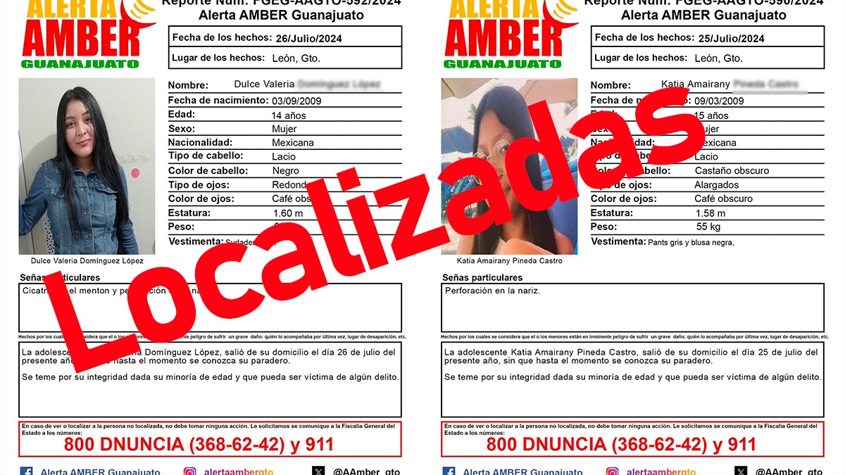 Localizan a dos jovencitas con Alerta Amber en la colonia Valle Delta