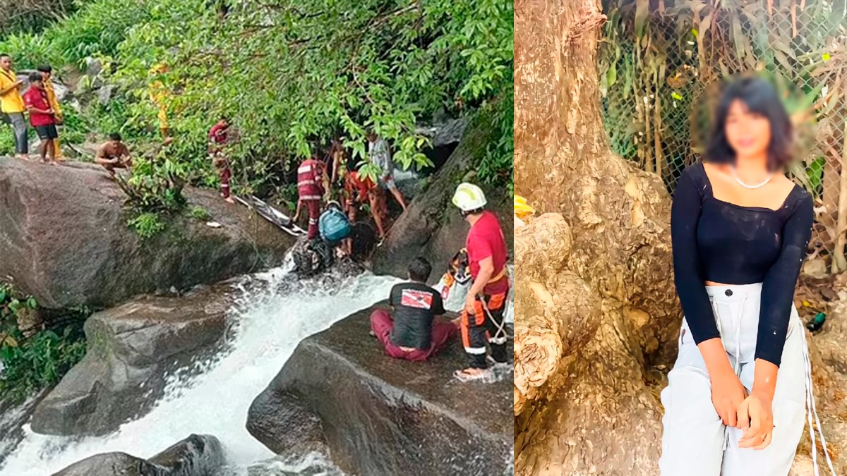 Joven tiktoker fallece al resbalar en una cascada cuando se tomaba una selfie