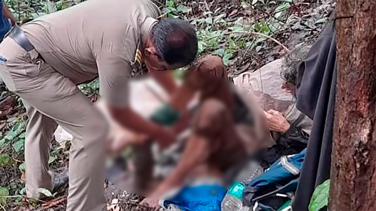 VIDEO Hombre encadena a un árbol a su esposa y la abandona varios días sin agua ni comida