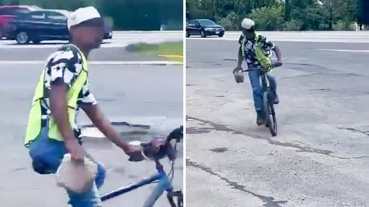VIDEO Captan a joven que, al parecer, lanzaba piedras contra autos para asaltarlos