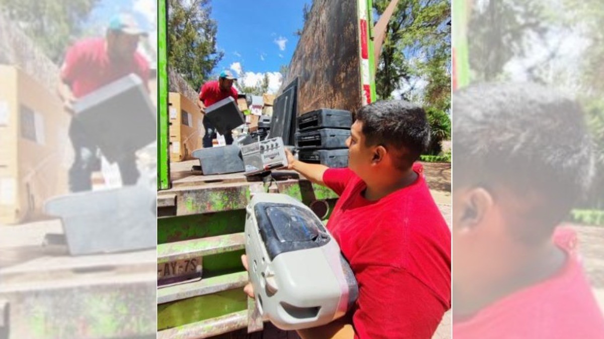 No tires tu basura electrónica en el relleno, ¡mejor espera el RecicLeón!