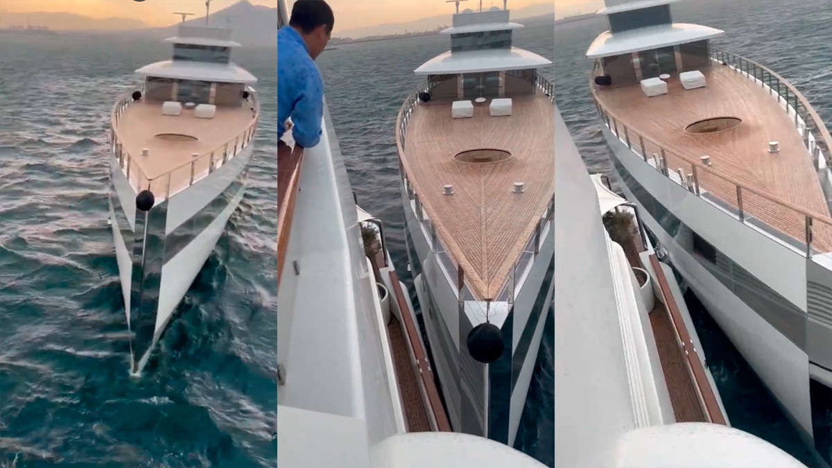 VIDEO Salinas Pliego se queja porque chocaron su yate, el otro yate era de Steve Jobs