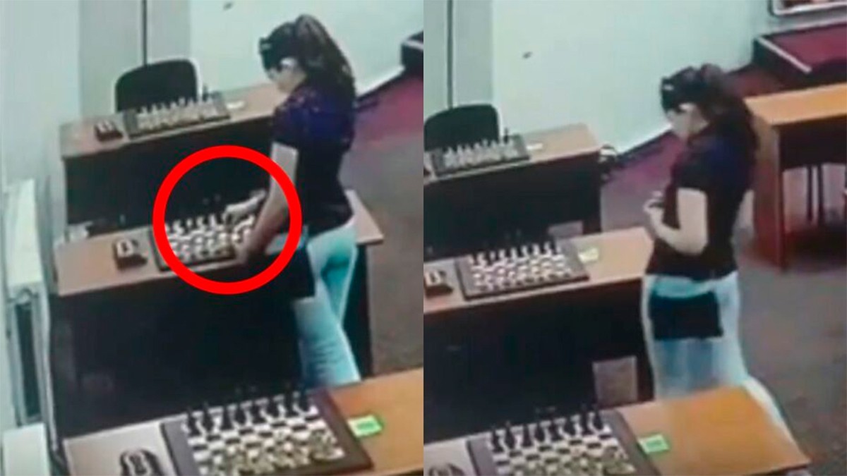 VIDEO Descubren a ajedrecista intentando envenenar a su contrincante durante competencia